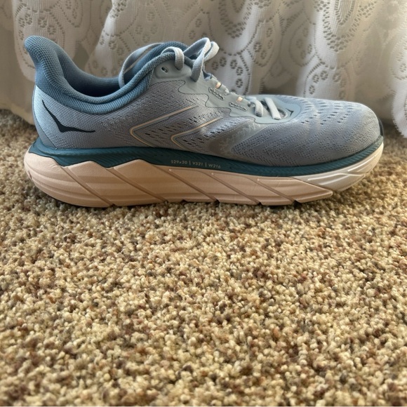 Hoka One One Arahi 5 Womens 8 Blue White Athletic Running Walking Shoes Sneakers - Picture 5 of 11